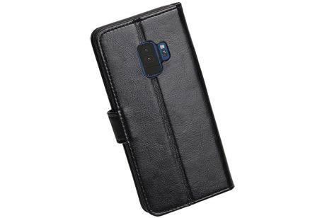 Galaxy S9 Portemonnee hoesje booktype wallet case Zwart