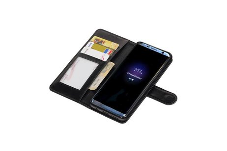 Galaxy S9 Portemonnee hoesje booktype wallet case Zwart