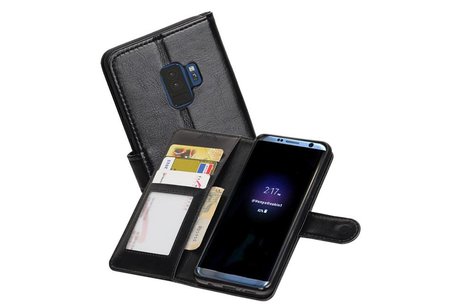 Galaxy S9 Portemonnee hoesje booktype wallet case Zwart