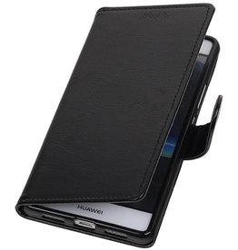 Huawei P9 Lite mini Portemonnee hoesje wallet case Zwart