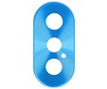 BAOHU Camera cover Geschikt voor iPhone X Blauw