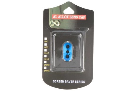 BAOHU Camera cover Geschikt voor iPhone X Blauw