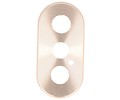 BAOHU Camera cover Geschikt voor iPhone X Goud