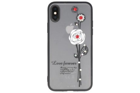 Love forever hoesjes cases voor iPhone X wit