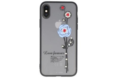 Love forever hoesjes cases voor iPhone X blauw