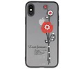 Love forever hoesjes cases Geschikt voor iPhone X rood