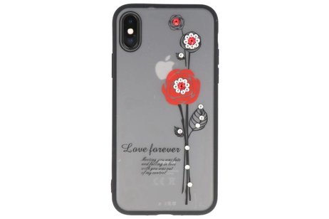 Love forever hoesjes cases Geschikt voor iPhone X rood