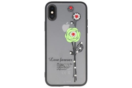 BAOHU Love forever hoesjes cases Geschikt voor iPhone X groen