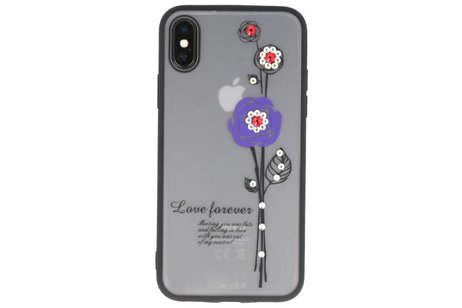 BAOHU Love forever hoesjes cases Geschikt voor iPhone X paars