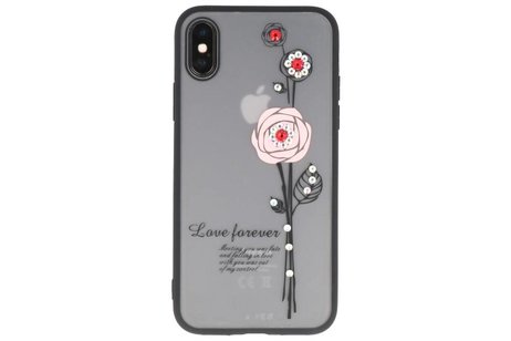 Love forever hoesjes cases voor iPhone X roze