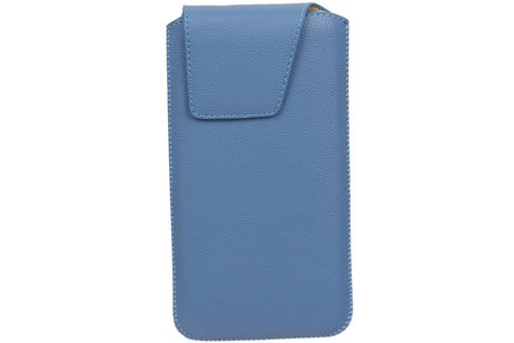 BAOHU Smartphone Pouch - Hoesje Geschikt voor iPhone 6 / 6S Blauw