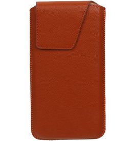 BAOHU Smartphone Pouch voor iPhone 6 / 6S Bruin