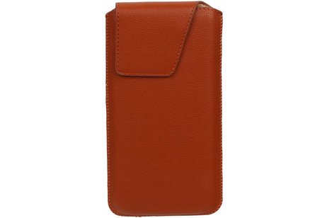 BAOHU Smartphone Pouch - Hoesje Geschikt voor iPhone 6 / 6S Bruin