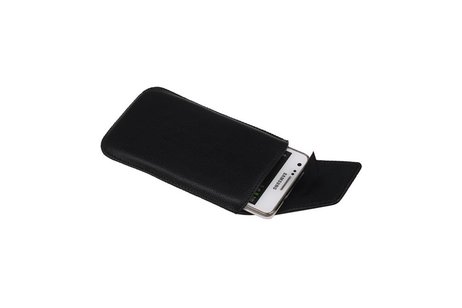 BAOHU Smartphone Pouch Maat S ( - Hoesje Geschikt voor Samsung Galaxy S2 i9100 )  Zwart