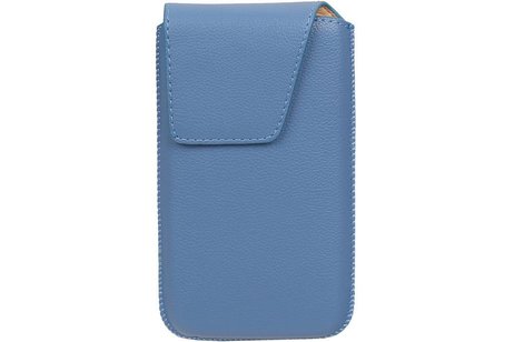 BAOHU Smartphone Pouch Maat S ( - Hoesje Geschikt voor Samsung Galaxy S2 i9100 )  Blauw