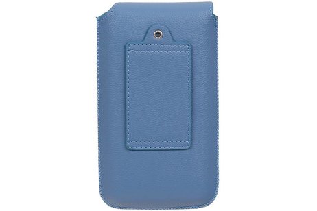 BAOHU Smartphone Pouch Maat S ( - Hoesje Geschikt voor Samsung Galaxy S2 i9100 )  Blauw