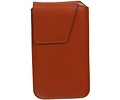 BAOHU Smartphone Pouch Maat S ( - Hoesje Geschikt voor Samsung Galaxy S2 i9100 )  Bruin