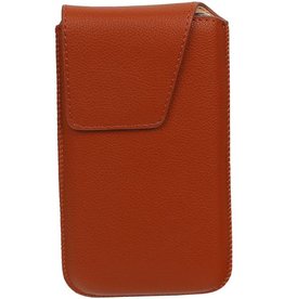 BAOHU Smartphone Pouch Maat S ( Samsung Galaxy S2 i9100 )  Bruin