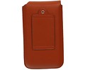 BAOHU Smartphone Pouch Maat S ( - Hoesje Geschikt voor Samsung Galaxy S2 i9100 )  Bruin