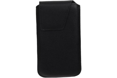 BAOHU Smartphone Pouch Maat M ( - Hoesje Geschikt voor Samsung Galaxy S4 i9500 )  Zwart