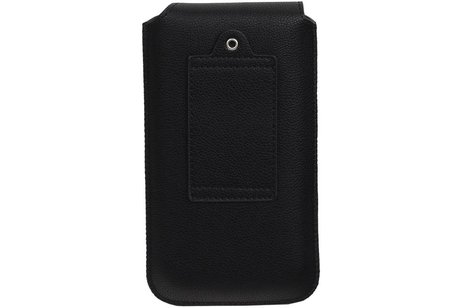 BAOHU Smartphone Pouch Maat M ( - Hoesje Geschikt voor Samsung Galaxy S4 i9500 )  Zwart