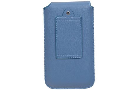 Smartphone Pouch Maat M ( Galaxy S4 i9500 )  Blauw