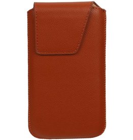 BAOHU Smartphone Pouch Maat M ( Samsung Galaxy S4 i9500 )  Bruin