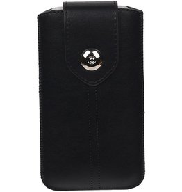 BAOHU Luxe Smartphone Pouch Maat S ( Samsung Galaxy S2 i9100 )  Zwart