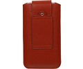 BAOHU Luxe Smartphone Pouch Maat S ( - Hoesje Geschikt voor Samsung Galaxy S2 i9100 )  Bruin