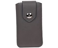 BAOHU Luxe Smartphone Pouch Maat S ( - Hoesje Geschikt voor Samsung Galaxy S2 i9100 )  Grijs