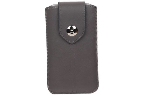 Luxe Smartphone Pouch Maat S ( Galaxy S2 i9100 )  Grijs