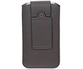 BAOHU Luxe Smartphone Pouch Maat S ( - Hoesje Geschikt voor Samsung Galaxy S2 i9100 )  Grijs