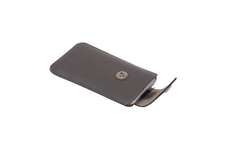 BAOHU Luxe Smartphone Pouch Maat S ( - Hoesje Geschikt voor Samsung Galaxy S2 i9100 )  Grijs