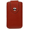 BAOHU Luxe Smartphone Pouch Maat M ( Samsung Galaxy S4 i9500 )  Bruin