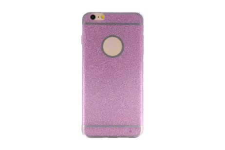 BAOHU Bling TPU Hoesje Case - Hoesje Geschikt voor iPhone 6 / 6s Plus Hotpink
