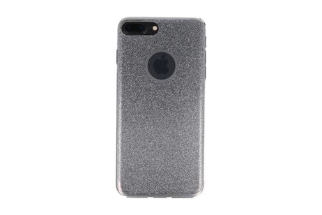 BAOHU Bling TPU Hoesje Case - Hoesje Geschikt voor iPhone 7 / 8 Plus Zilver