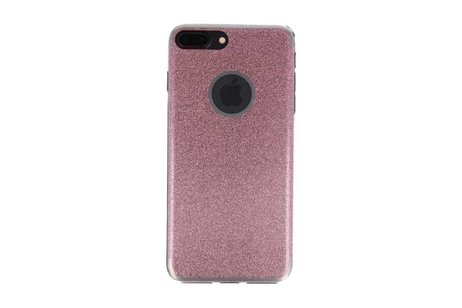 BAOHU Bling TPU Hoesje Case - Hoesje Geschikt voor iPhone 7 / 8 Plus Roze