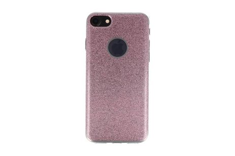 BAOHU Bling TPU Hoesje Case - Hoesje Geschikt voor iPhone 7 / 8 Roze
