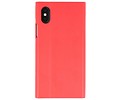 BAOHU Flipbook Slim Folio Hoesjes Cases - Hoesje Geschikt voor iPhone X Rood