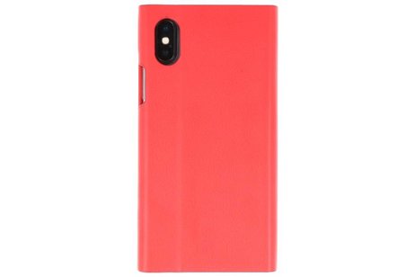 Flipbook Slim Folio Hoesjes Cases voor iPhone X Rood