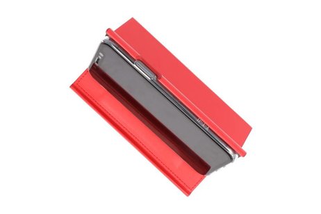 BAOHU Flipbook Slim Folio Hoesjes Cases - Hoesje Geschikt voor iPhone X Rood