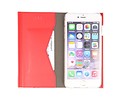 BAOHU Flipbook Slim Folio Case - Hoesje Geschikt voor iPhone 6 Plus Rood