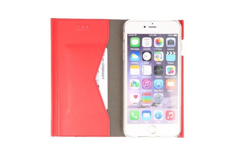 BAOHU Flipbook Slim Folio Case - Hoesje Geschikt voor iPhone 6 Plus Rood