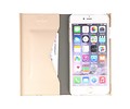 Flipbook Slim Folio Wallet Cases voor iPhone 6 Plus Goud