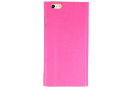 BAOHU Flipbook Slim Folio Case - Hoesje Geschikt voor iPhone 6 Plus Roze