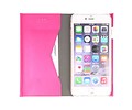 BAOHU Flipbook Slim Folio Case - Hoesje Geschikt voor iPhone 6 Plus Roze