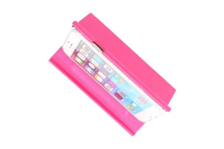 BAOHU Flipbook Slim Folio Case - Hoesje Geschikt voor iPhone 6 Roze