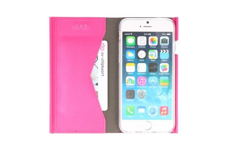 BAOHU Flipbook Slim Folio Case - Hoesje Geschikt voor iPhone 6 Roze