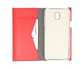 BAOHU Flipbook Slim Folio Wallet Case - Hoesje Geschikt voor Samsung Galaxy J5 2017 Rood