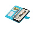 BAOHU Hoesje Geschikt voor Huawei P20 - Portemonnee hoesje booktype wallet Turquoise